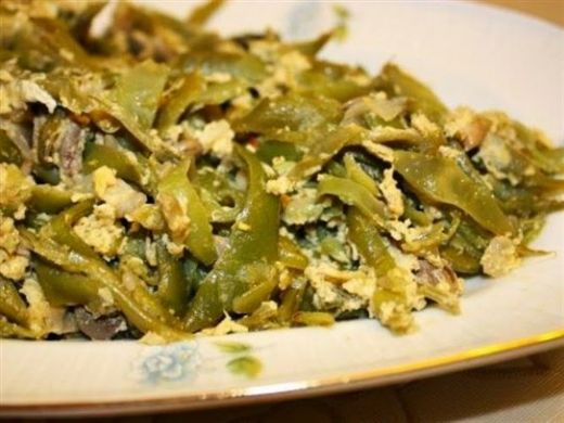 Yumurtalı Fasulye Kavurması Tarifi ve Malzemeleri